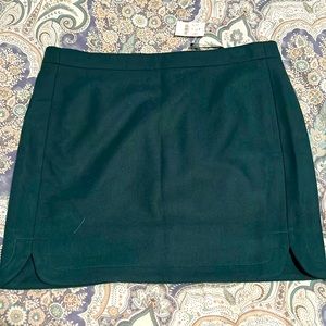 Jcrew Hunter Green Mini Skirt